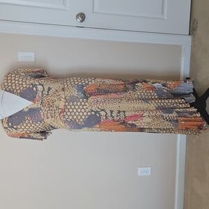 Elegant Multicolor Maxi Dress